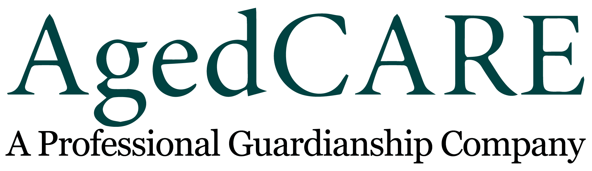 Logo in color: AgedCare A Professional Guardianship Company